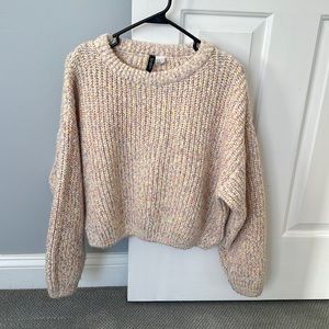 H&M knitted crop sweater size Medium